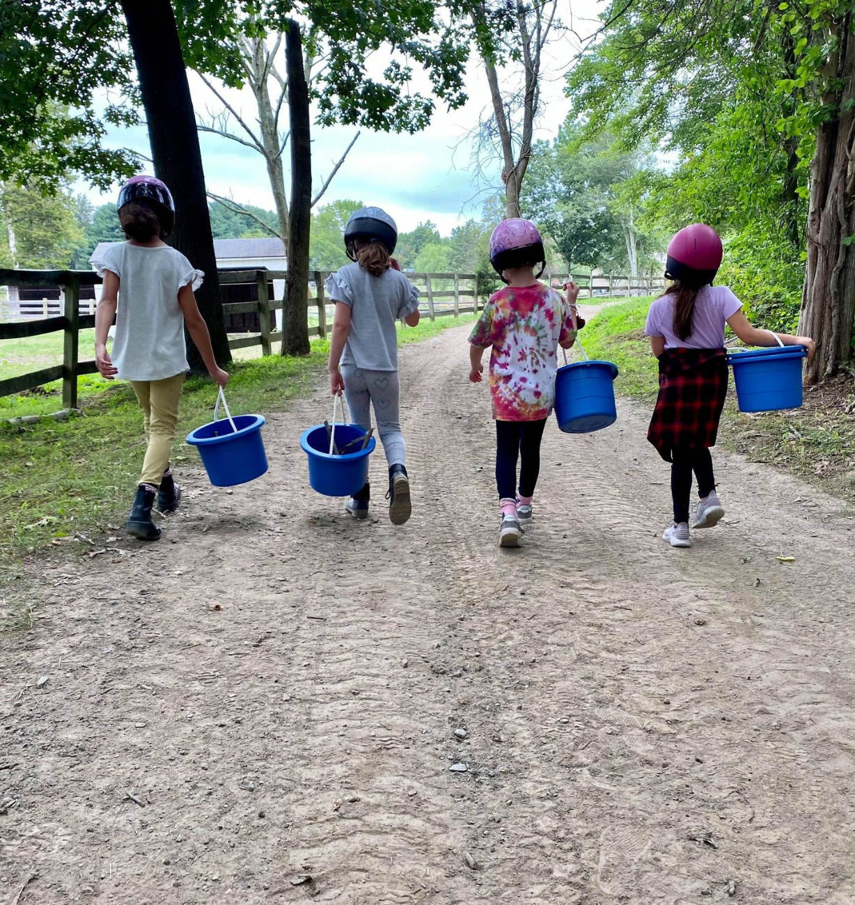 Girls with Buckets Winslow girls with buckets